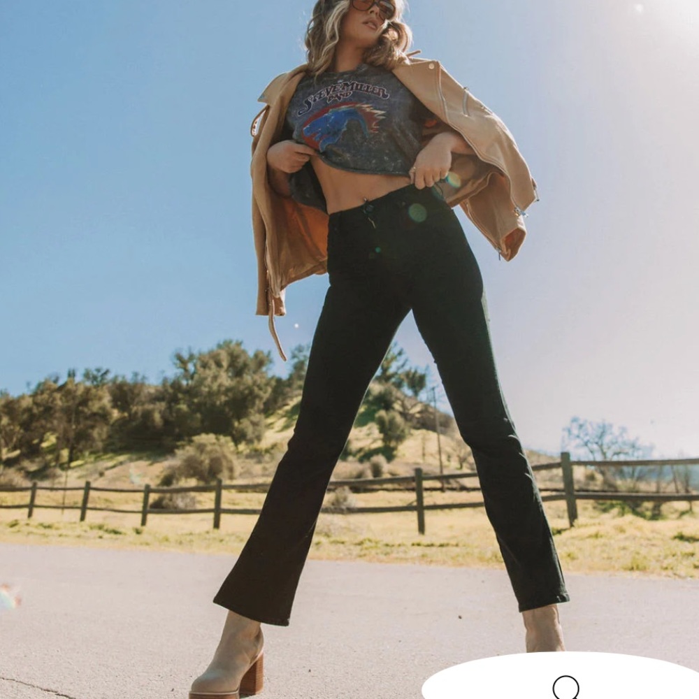 Vici black flare jeans